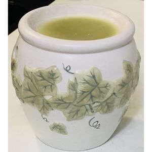 Vintage Ceramic IVY Simmer Pot Wax Tart Burner